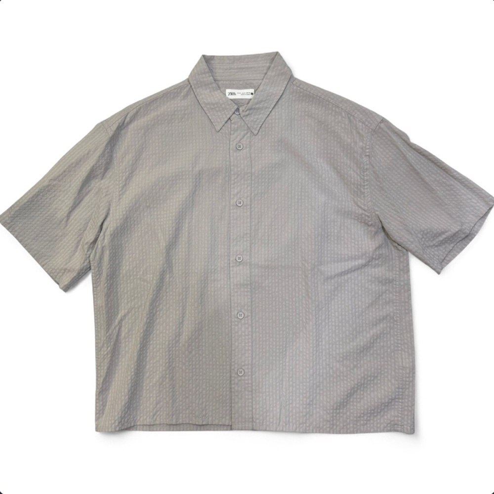 Zara Button Down Short Sleeve, Size M